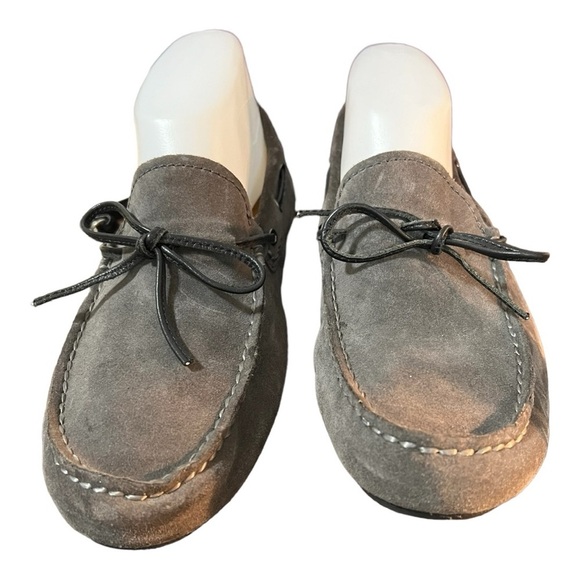 Coach Jasper Suede Leather Slip-On Loafers Gray Size 7D Men’s - Picture 2 of 11